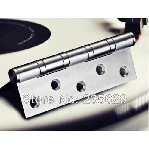 Free Shipping, 380g,SUS 201 brushed stainless steel Hinges for timber door / Metal Door, ball bearing hinge, no noise, long life