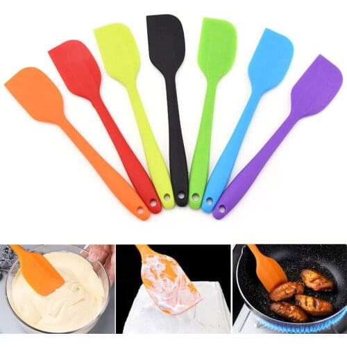 Silicone Baking Spatula Food Grade Non Stick Butter Spoon Cake Baking Pastry Spatula Scraper Rubber Shovel Brush Bakery Tools