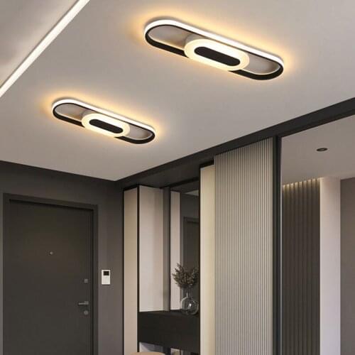 Modern Led Ceiling Light Black frame Ceiling Lamp For Living Room Bedroom Restaurant Kitchen Corridor Balcony LED Luminaires