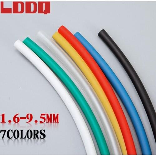 LDDQ 1 meter 3:1Heat Shrink Tube with Glue Dual Wall Tubing Diameter 1.6/2.4/3.2/4.8/6.4/7.9/9.5mm Adhesive Lined Sleeve Wrap