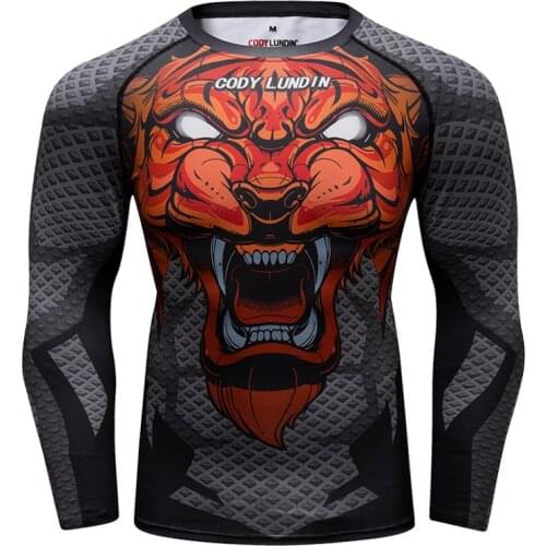 High Quality Sublmation Print Running Rash Guard Breathable Gym Long Sleeves Mens Fitness Sports Tight T Shirt Breathable