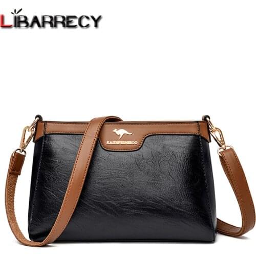 High Quality Leather Ladies Crossbody Bags Solid Color Women Wallet Fashion Multifunctional Design Womens Shoulder Bag Bolsos