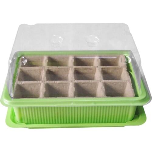 12 Hole Plant Cultivation And Sowing Moisture Box Seedling Box With Cover Cultivation Box