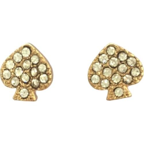 Gold Small Pave CZ Crystal Heart Earrings Studs Fashion Famous Brand Jewelry 2020 Female Jewelry Wholesale