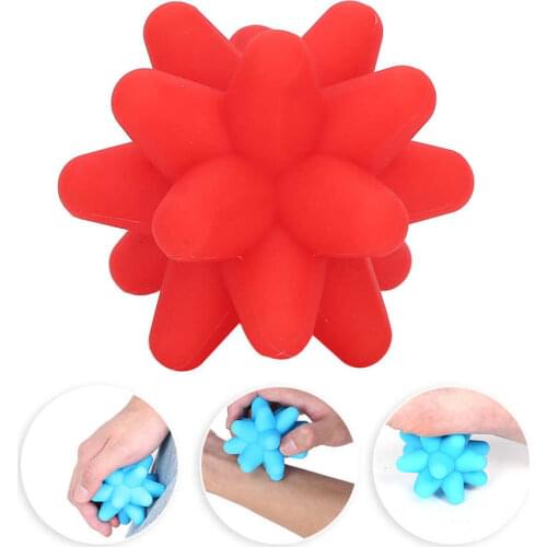 2 Colors Acupoint Massage Ball Muscle Release Deep Tissue Massage Silicone Fitness Ball Neck Waist Back Manual Massage Tool