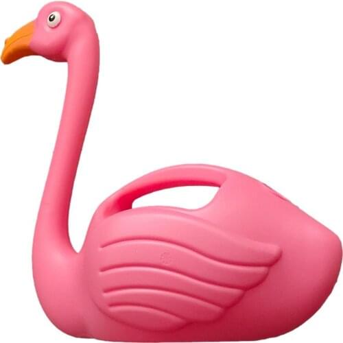 2021 Hot Sale Watering Can For Garden Flowers Plastic Pink Flamingo Pot Home Garden Plant Irrigation Tool