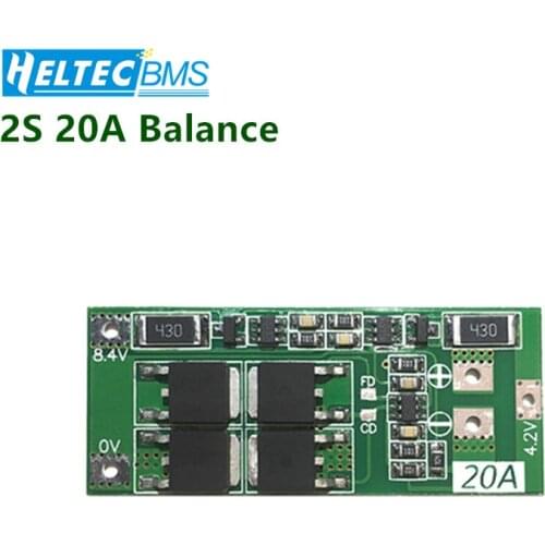2S 20A BMS With Balance 7.4V 8.4V 18650 BMS Lithium battery protection board/BMS board Electric fish machine
