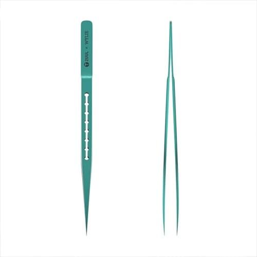 2UUL Green Titanium alloy Ultra-precision Fingerprint Tweezers for Mobile Phone Repair BGA Motherboard Chip IC Flying Lead