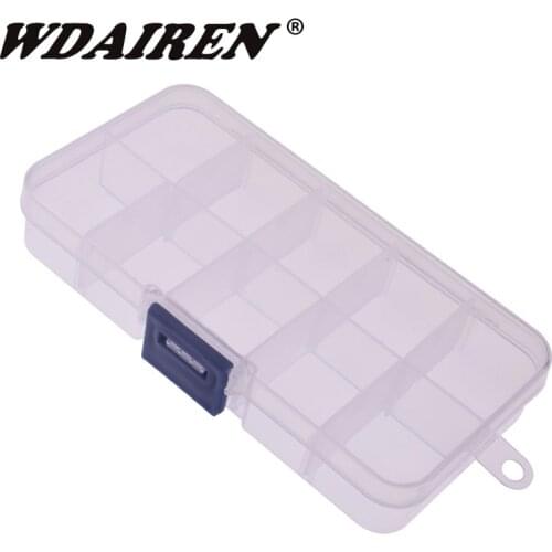 5 or 10 Compartment Fishing Tackle Box Fishing Bait Lure Hooks Box Bait Storage Case Organizer Sorting Fishing Accessories Box