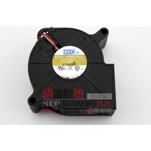 6025 6 cm 24V turbo centrifugal double ball blower DG915 fan BA06025B24H