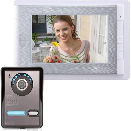 7" TFT Wired Doorbell Video Intercom Door Phone System