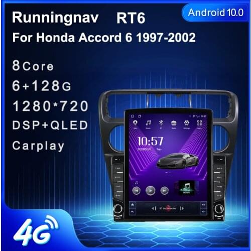 9.7" Android 10.1 For Honda Accord 6 1997-2002 Tesla Type Car Radio Multimedia Video Player Navigation GPS RDS no dvd