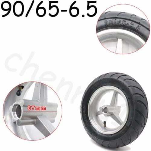 90/65-6.5 Inch Pocket Bike Front Rim Tire Mini Racing Bike Tubeless Vacuum Tire for 47cc/49cc 2-stroke Motor Scooter