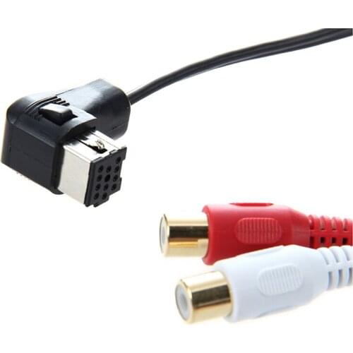 Car Accessory RCA AUX Lead Audio Input Cable For Pioneer CD-RB10 MP3