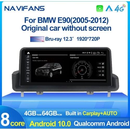 10.25'' DSP Android 10 Car Multimedia GPS For BMW E90 E91 E92 E93 3 Series Navition 4GB RAM 64GB ROM 8 Core 4G LTE IPS Wifi BT
