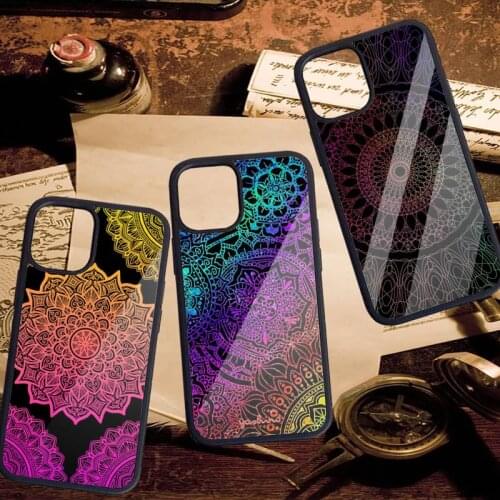 Mandalas Pattern Phone Case PC for iPhone 11 12 pro XS MAX 8 7 6 6S Plus X 5S SE 2020 XR