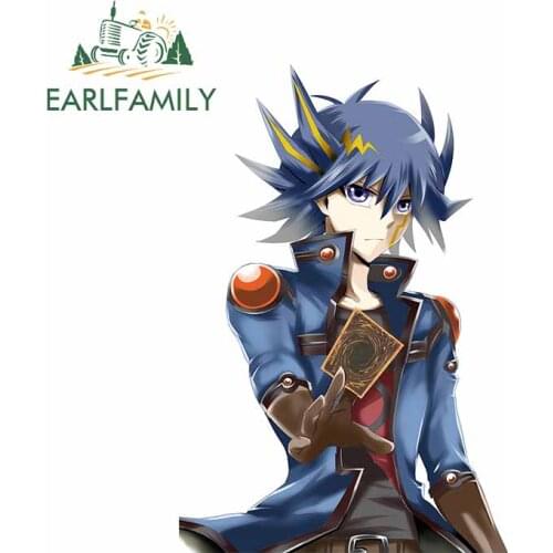 EARLFAMILY 13cm x 8.8cm for Yusei Fudo - Yu-Gi-Oh! Vinyl Car Sticker Bumper Window Car Accessories Custom Printing Decals