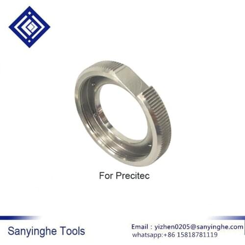 Precitec lock nut ceramic lock ring nut fiber laser head parts laser nozzle connector fasten ring for Precitec Raytools