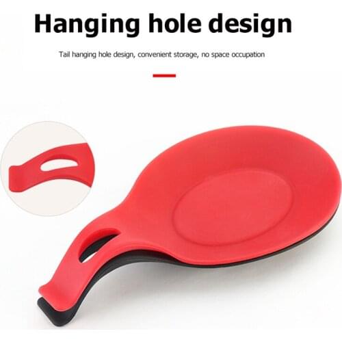 Spoon Mat Food Grade High Temperature Heat Resistant Silicone Pad Durable Easy To Clean Kitchen Cook Household Products Spoons
