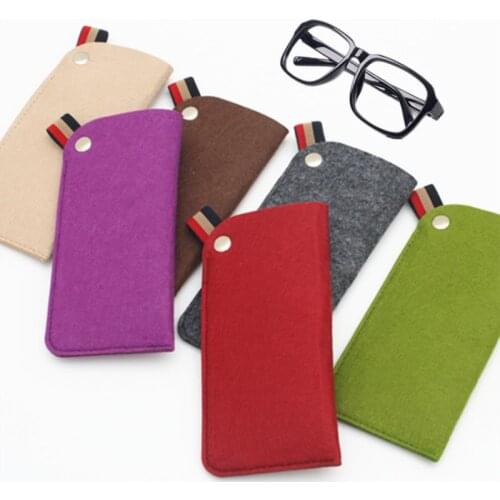 1 Pc Colorful Environmentally Friendly Felt Bags Glasses Bags Portable Sunglasses Cases Pouch Boxes Storage Eyewear Accessories