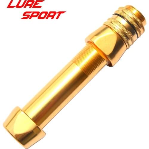 LURESPORT 2pcs Aluminum Heavy reel seat with Locking Gear Boat Rod Metal reel seat Rod Building Component Repair DIY Accessory