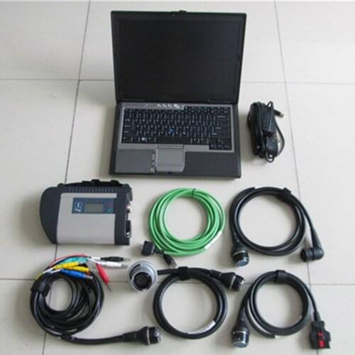 MB Star C4 sd connector with d630 PC SSD install newest software ready to use multi language wifi MB C4 car diagnostic tool