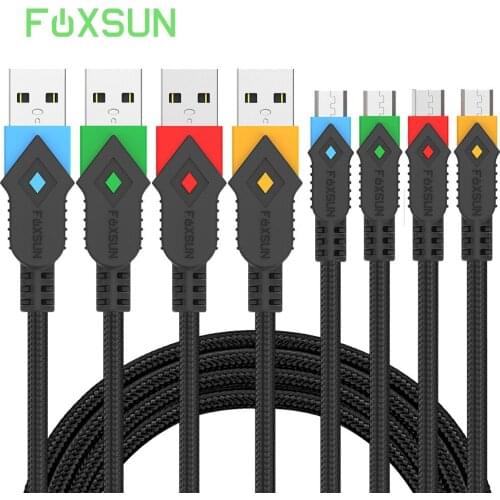 Micro USB Cable Android Charger Nylon Braided Sync and Fast Charging Cable for Samsung, Kindle, Android Smartphones, Galaxy S7
