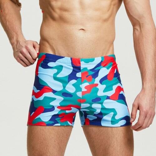 Men Swimming Trunks Camouflage Sexy Swimwear Mens Surf Board Beach Shorts Push Up Pad Bathing Swimsuit Sunga Masculina 4XL