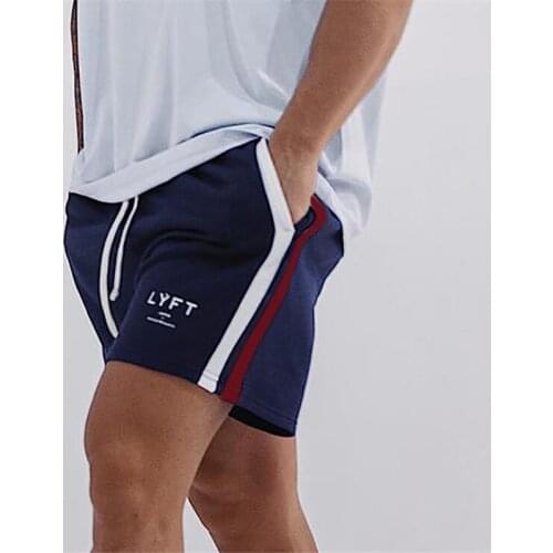 Summer cotton print mens fitness sports shorts gyms running training bodybuilding men shorts smart casual beach shorts