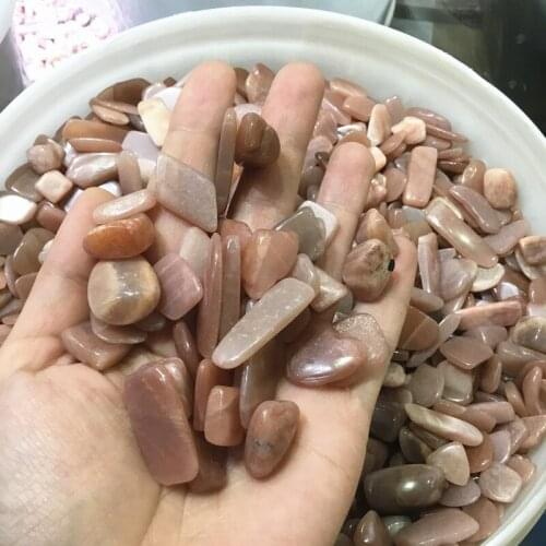 Natural polished Red Moonstone gravel Stones Making Necklace Bracelet