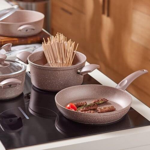 Karaca Biogranit Antique Rose New 7 Piece Cookware Set
