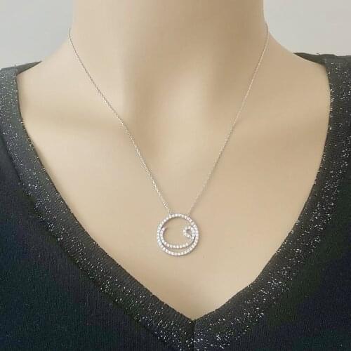 Woah 925 Sterling Silver Necklace Women Girls Gift Jewelry Accessories Fashion Handmade Elegant Chain