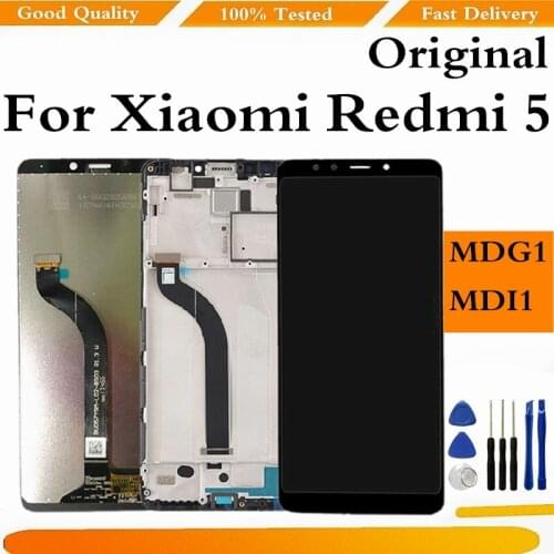 Original 5.7" For Xiaomi Redmi 5 LCD Display Touch Screen Digitizer Assembly For XIAOMI Redmi5 Screen Display Replacement
