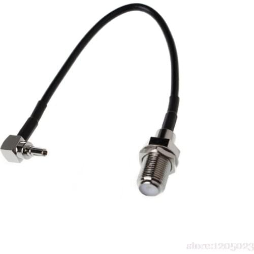 F Female to CRC9 Right Angle Connector RG174 Pigtail Cable 15cm 6" Adapter