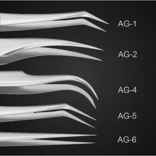 Professional Eyelash Extension Tweezers Excellent Closure Stainless Steel Eyelash Tweezer For Volume Lashes Clamp Makeup Tools