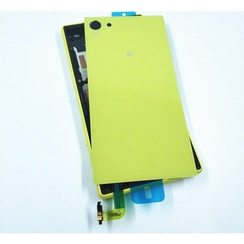 Full Housing LCD Panel Middle Frame For Sony Xperia Z5 Compact E5803 E5823 Battery door Cover Side Button And Dust Plug Cover