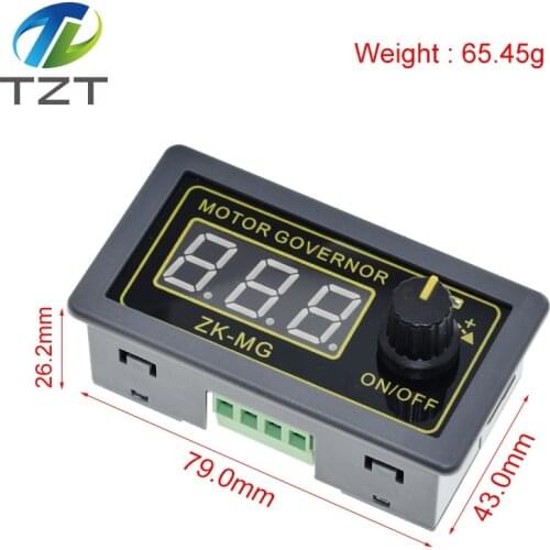 DC 5-30V 12v 24v 5A DC Motor Controller PWM Adjustable Speed Digital display encoder duty ratio frequency MAX 15A ZK-MG
