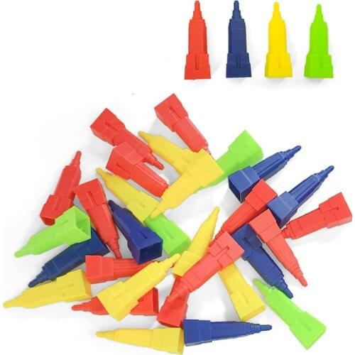 40 Pcs/Set Building Chess Pieces Board Games Accessories 4 Colors Plastic Pieces