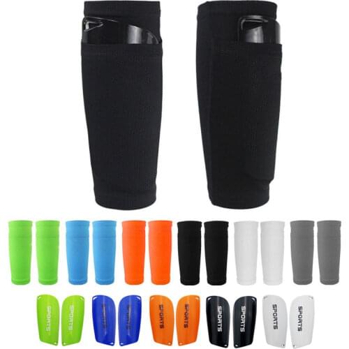 1 Pair Sports Soccer Football Shin Guard Teens Socks Pads Professional Shields Legging Shinguards Sleeves Protective Gear