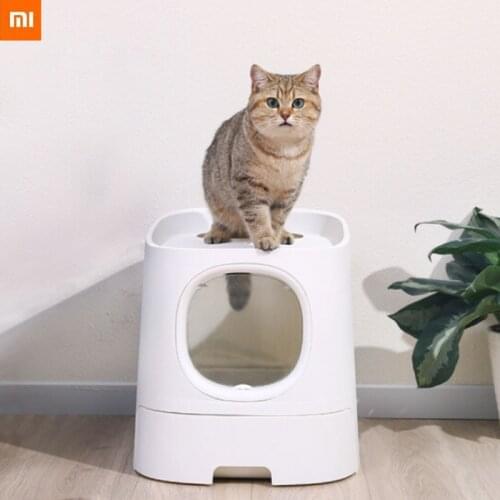 Xiaomi First Class Intelligent Fully Automatic Cat Litter Basin Anti-Splash Cat Toilet Smart Electric Cleaning Cat Litter Box