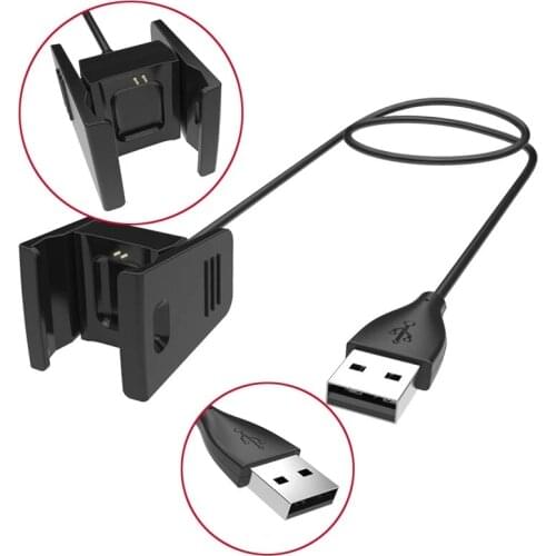 USB Charging Cable Standard Charger 55CM Cable Cord For Fitbit Charge 2 3 4 Bracelet Wireless Smartband Wristband