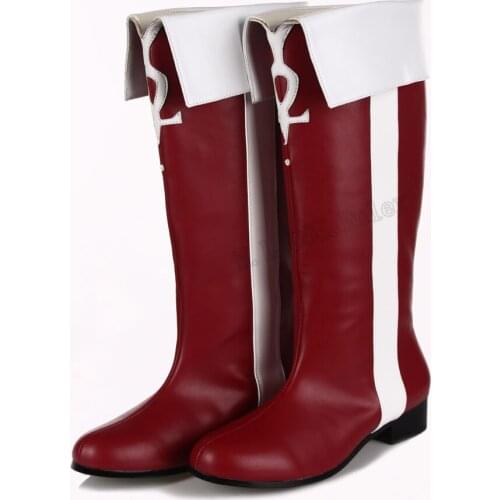 High quality Anime Puella Magi Madoka Magica Sakura Kyoko Cosplay Shoes