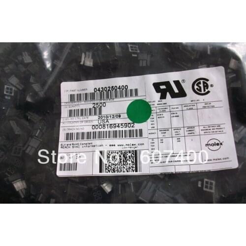 0430250400 CONN RECEPT 4POS 3MM VERT DUAL 43025-0400 Connectors terminals housings 100% new and original parts