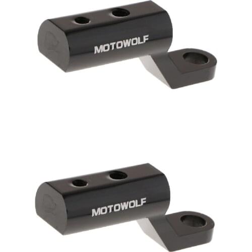 2pcs Motorcycle Mirror Extension Adapter Extension Rod For Phone Holder, 80x35mm