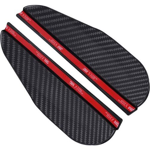 2PCS Car Side Rear View Mirror Cover Rain Eyebrow Visor Shield Weatherstrip Auto Mirror Rain Shield Protector For Car Mirror