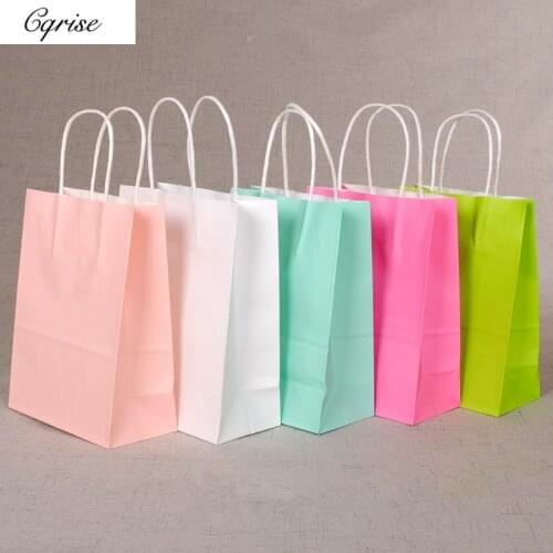 20pcs Gift Bags Party Gift Box Gift Wrap Paper Bag Gift Bags with Handles Paper Bags Wedding Favors Party Favors