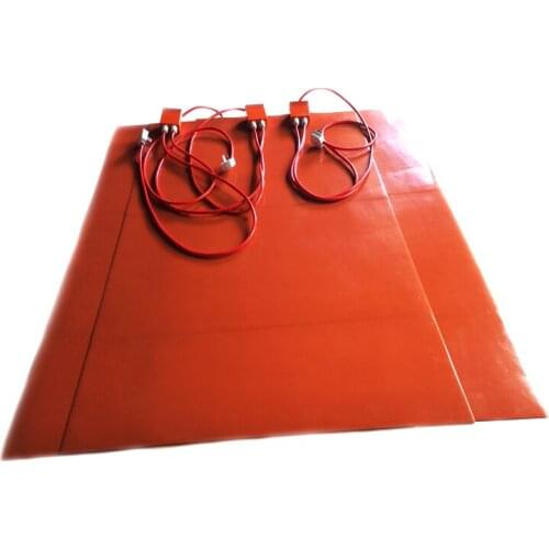 230V 3200W 830*1250*1.5mm Silicone Rubber Heater with digital thermostat on wire 3000mm lead wire