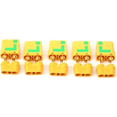 5Pairs Original Amass XT90S Anti-Spark Male Female High Current Connector Plug for RC Model Airplane Drone Charger Battery