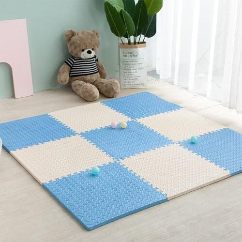 9pcs Baby Foam Crawling Mat Children EVA Educational Toys Kids Soft Floor Game Mat Chain Fitness Brick Gym Game Carpet 1cm