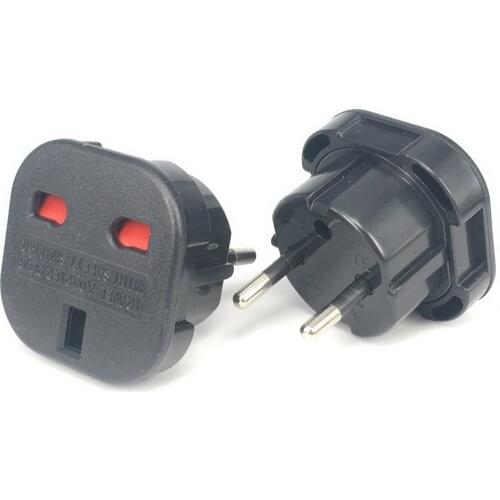 UK power adapter 4.0mm UK to EU Plug Converter 250V 16A AC Power Adapter Charger EU Travel Adapter British Scoket Outlet